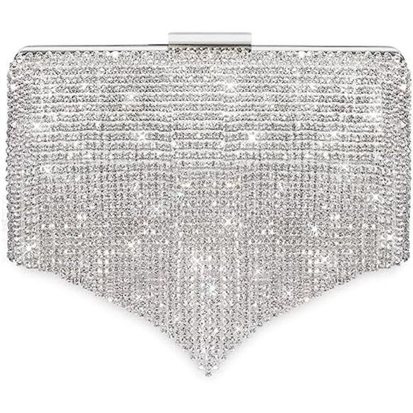 Clutch Purse Women Evening Crossbody Bags Rhinestone Bag Wedding Prom Party Club - Picture 1 of 6